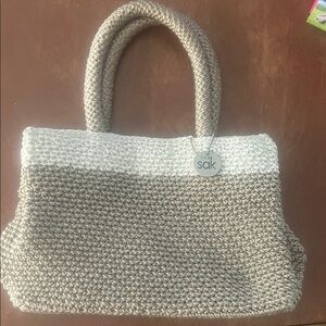 The Sak Two-Tone Tan and Cream Tote